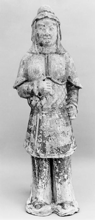 Ancient Pottery Soldier Figurine