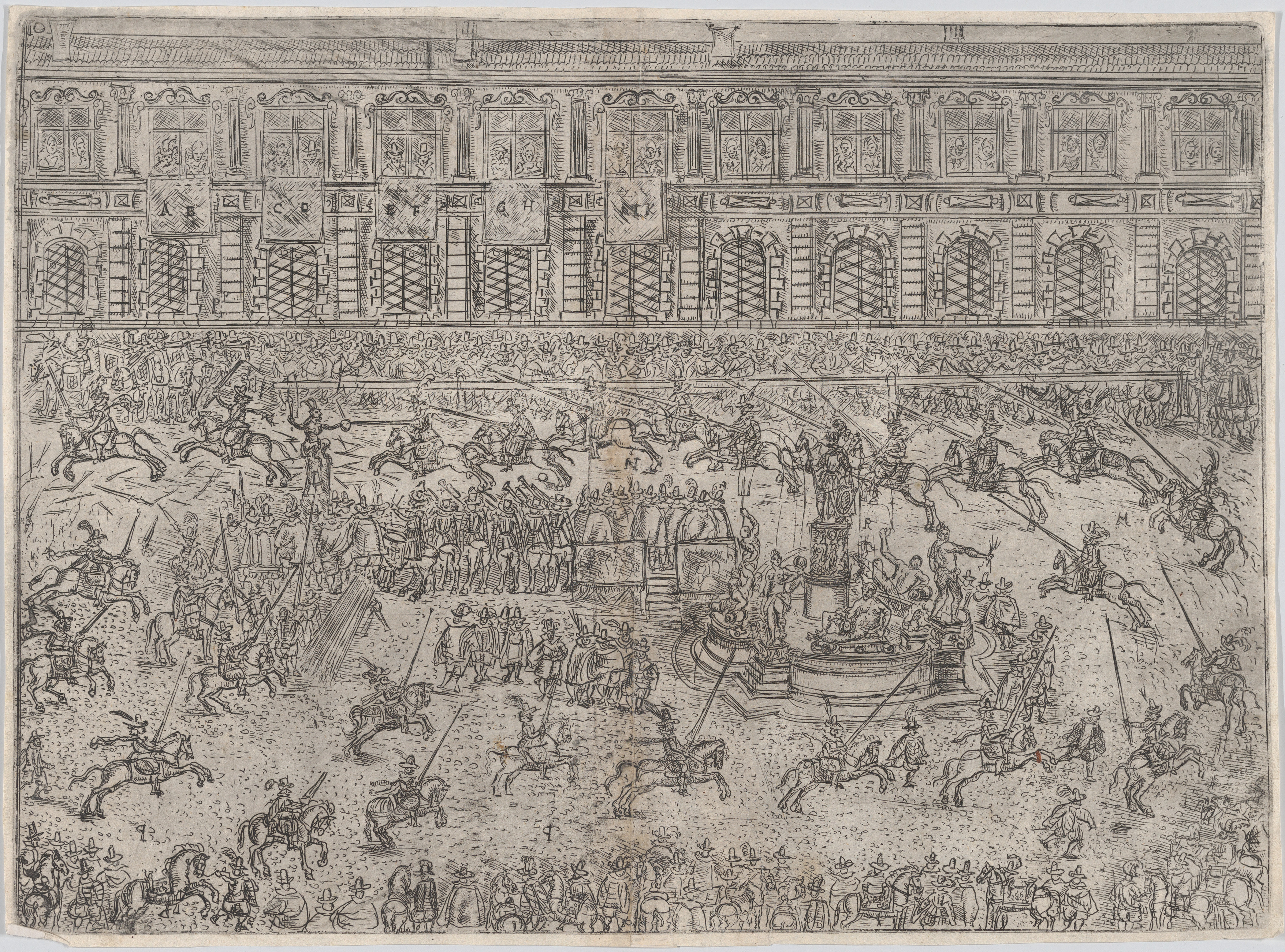 Equestrian Tournament Historical Sketch