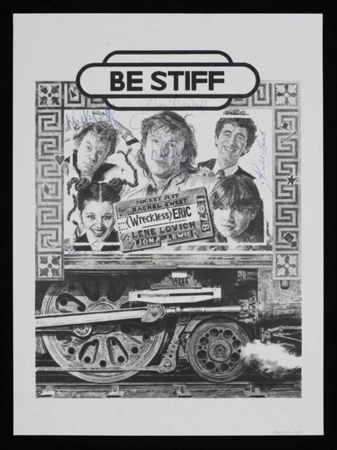 Signed 1978 Be Stiff Tour Poster