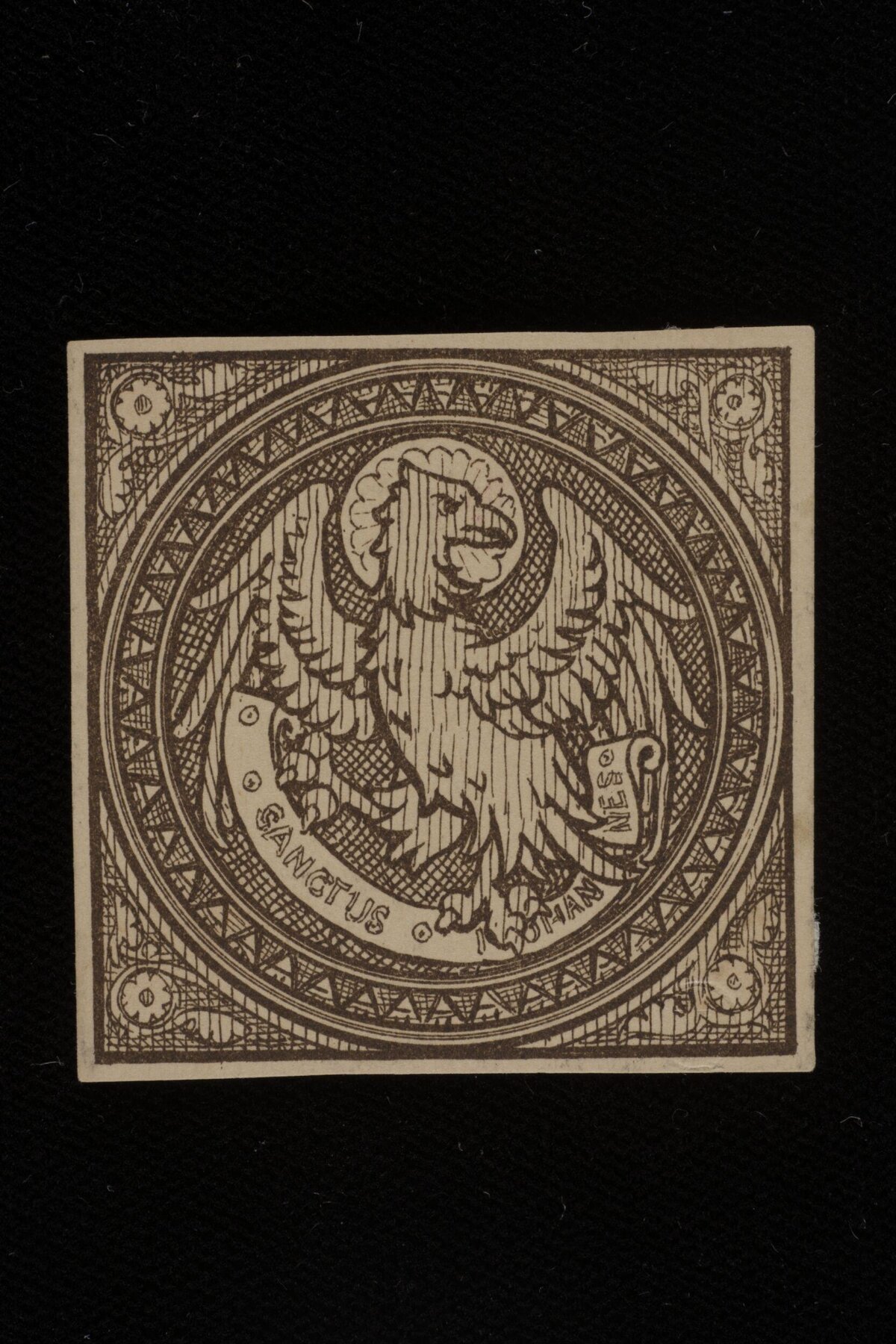 Saint John's Eagle Medieval Woodcut