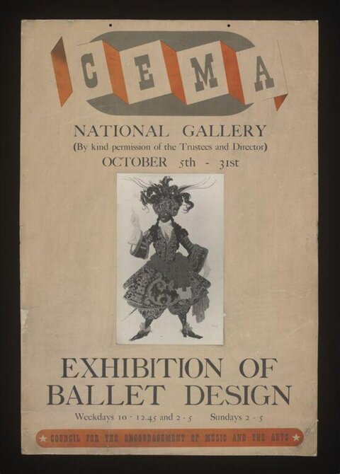 CEMA Ballet Design Exhibition Poster