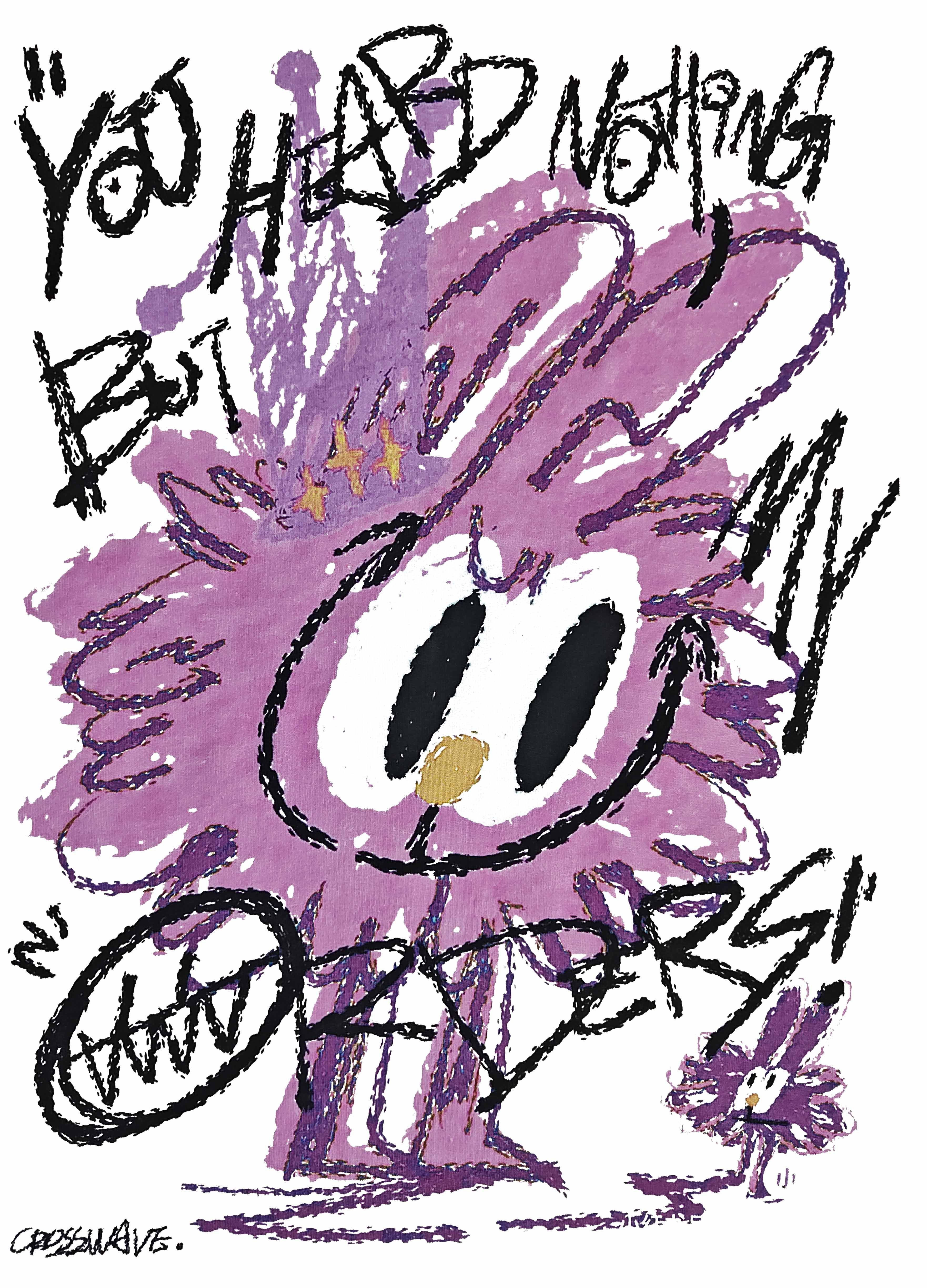 Graffiti Style Purple Sonic Sketch