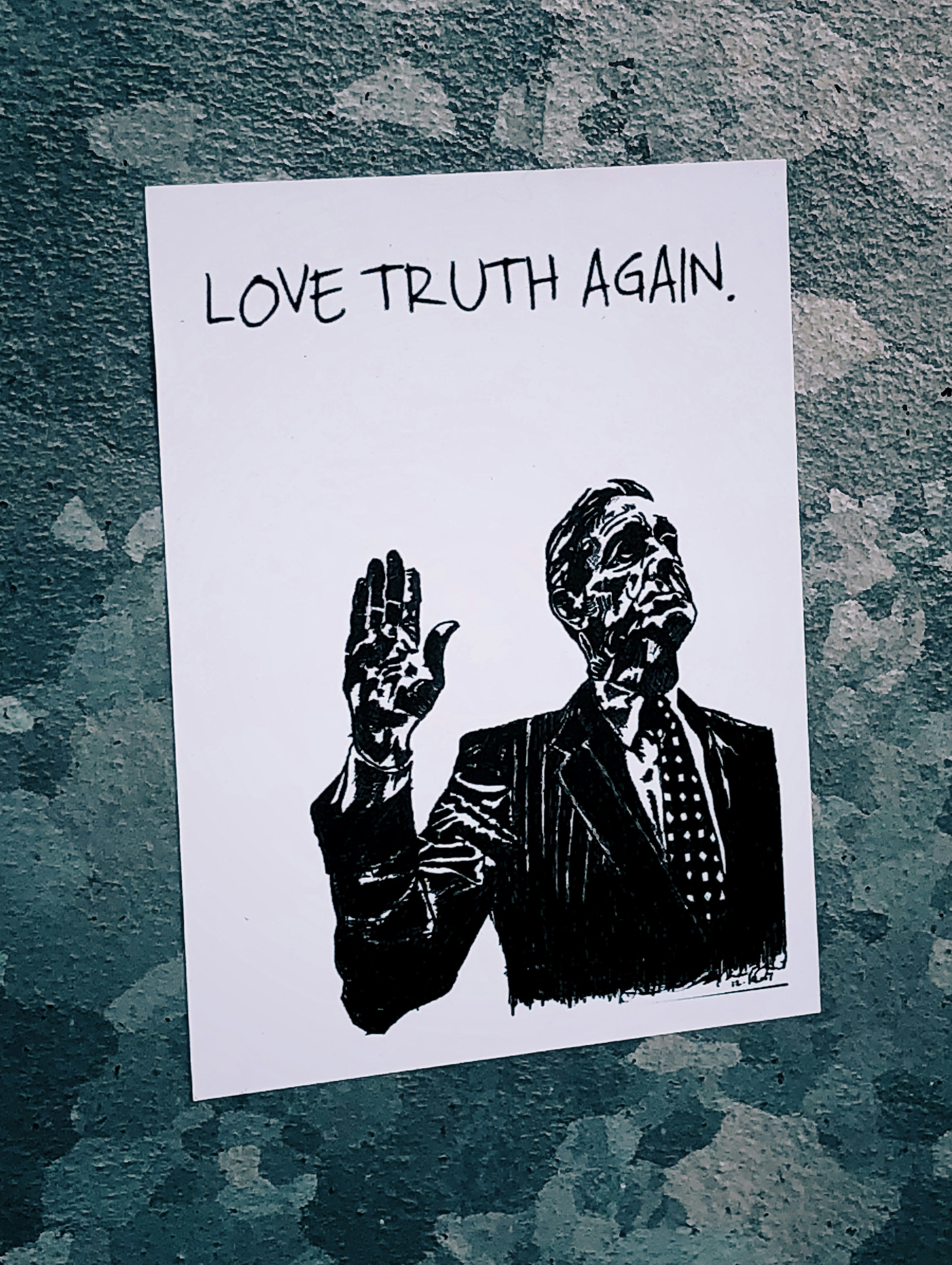 Love Truth Again Political Art Poster