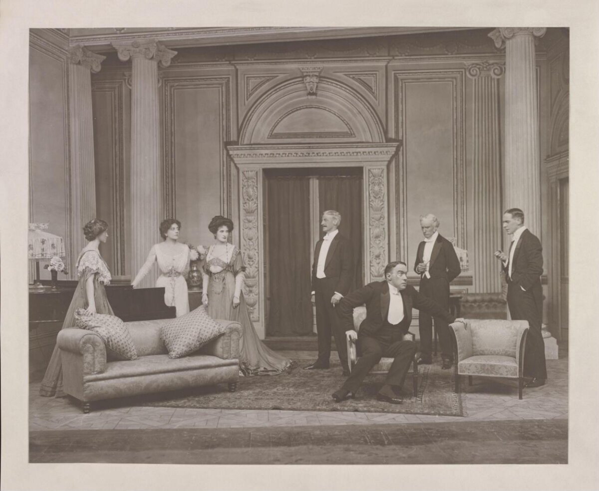 Vintage Theater Stage Play Scene