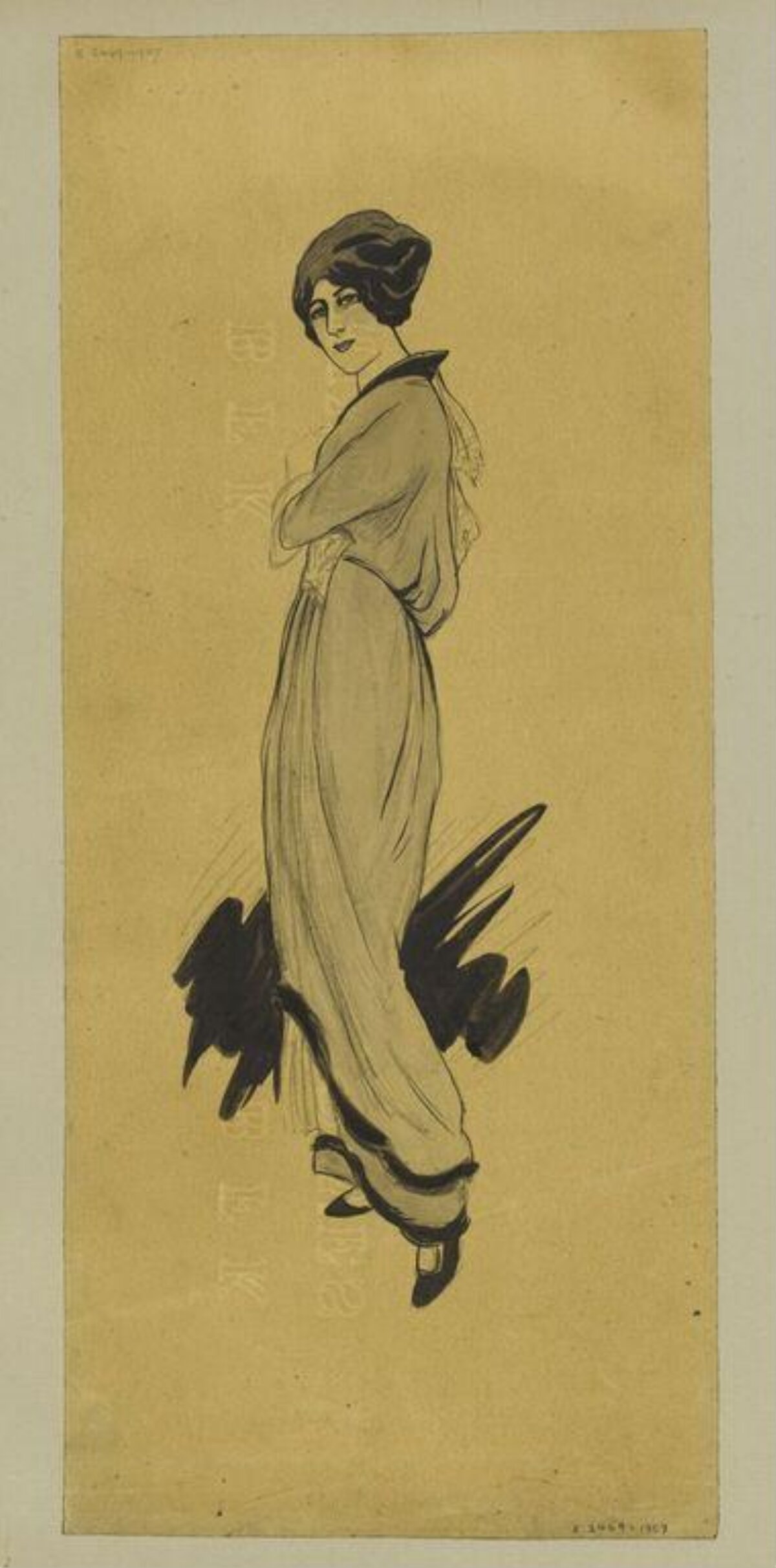Standing Woman Ink Sketch