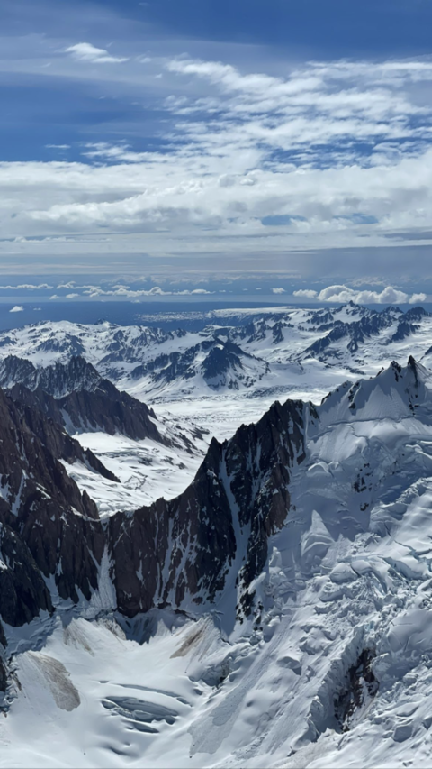 Snowy Alpine Mountain Landscape