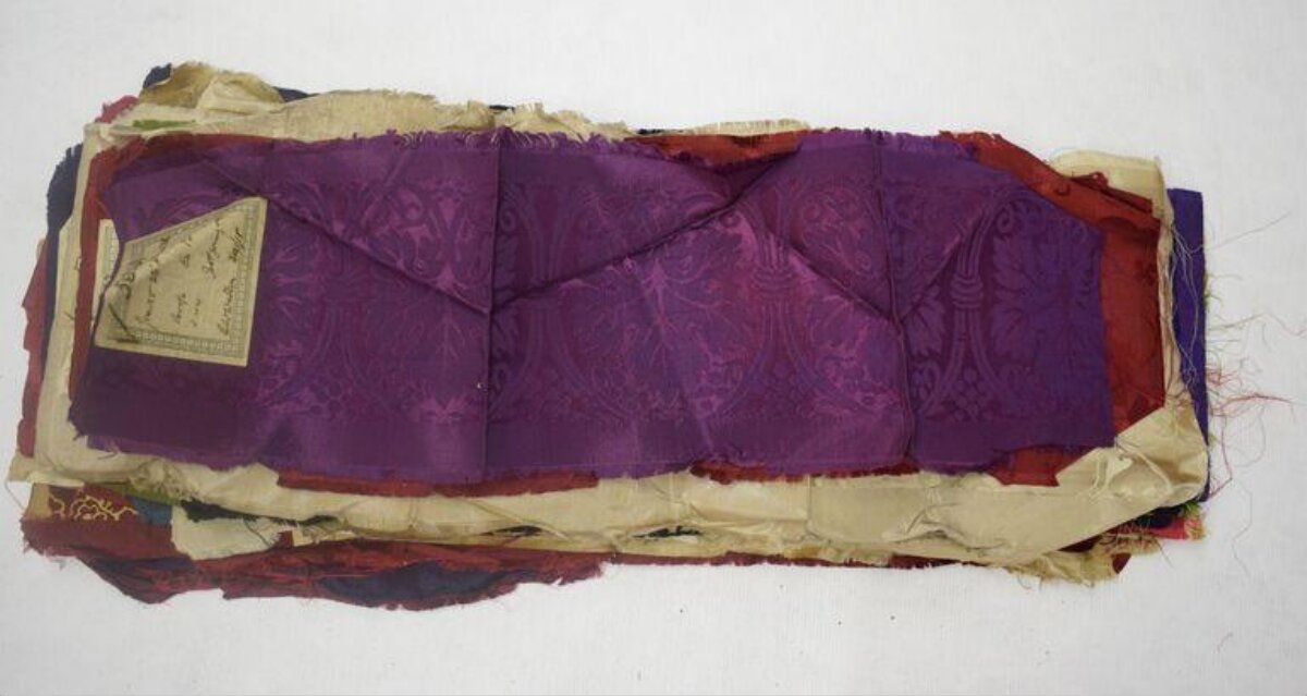 Stacked Vintage Fabric Swatches