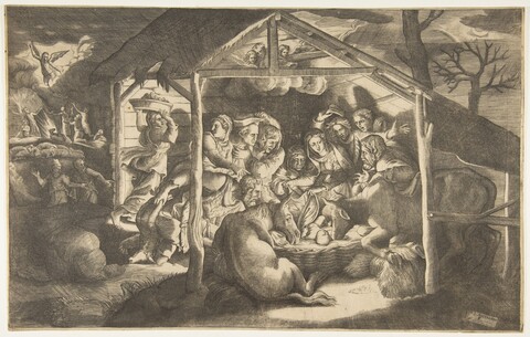 Nativity Scene Engraving