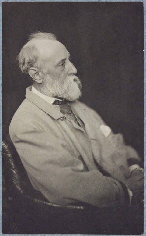 Vintage Portrait of Elderly Bearded Man