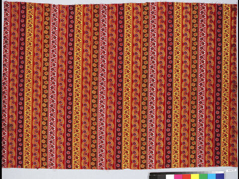 Vertical Striped Traditional Printed Textile
