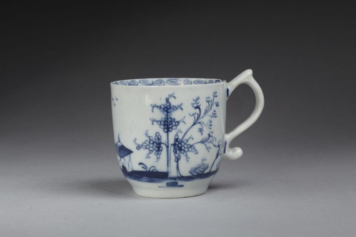 Blue and White Porcelain Cup