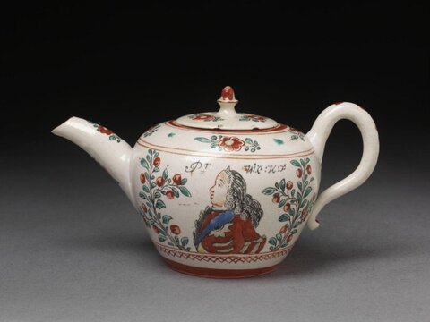 Hand-painted Portrait Ceramic Teapot