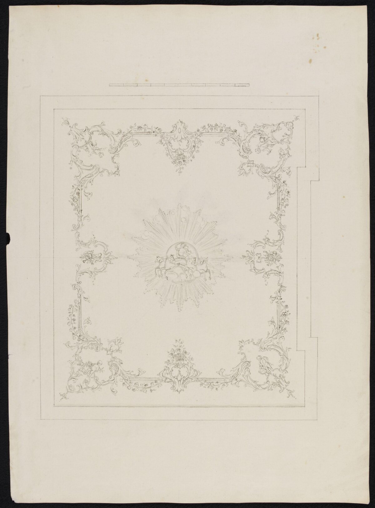 Pencil Sketch of Ceiling Design