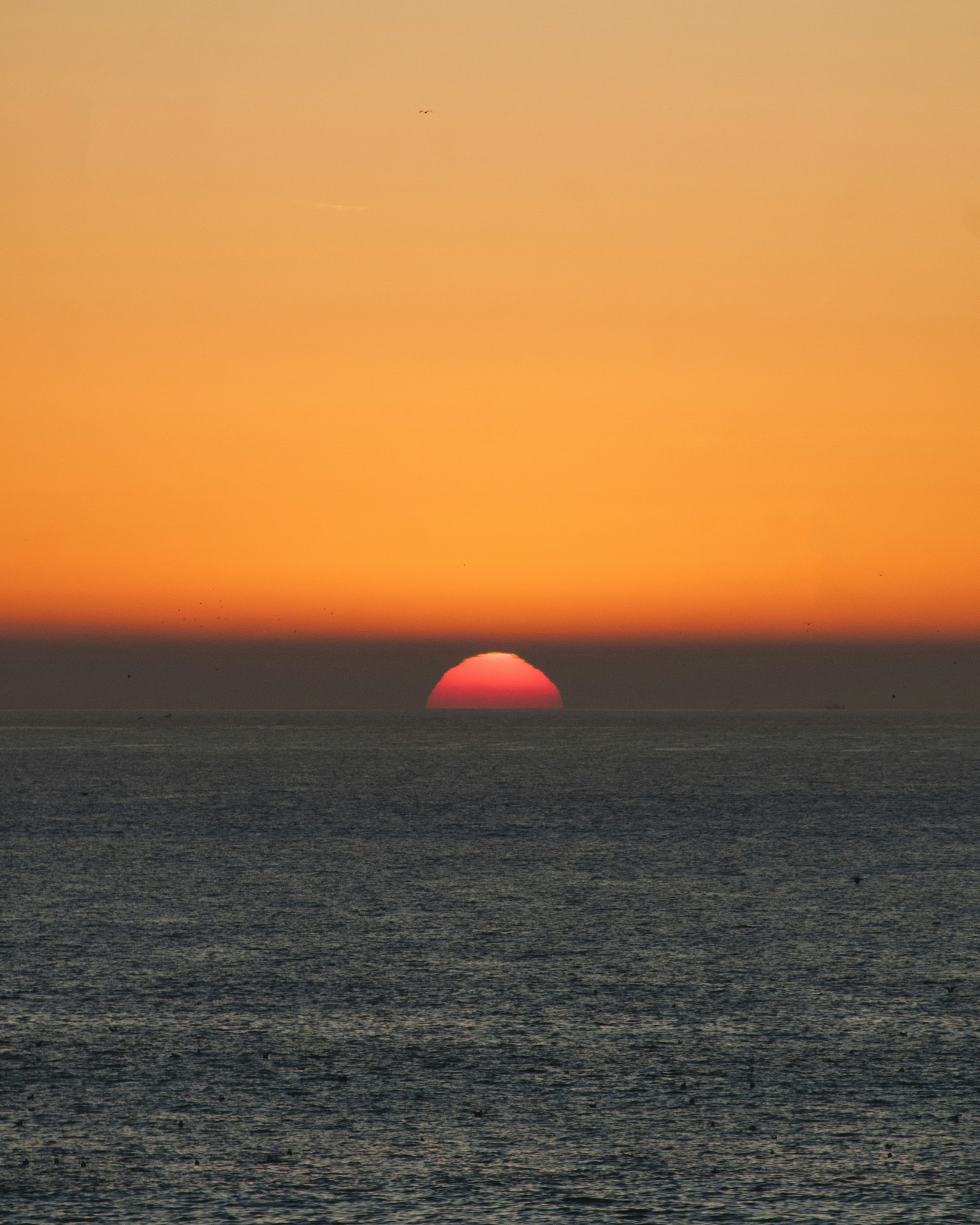 Sunset Over the Open Sea