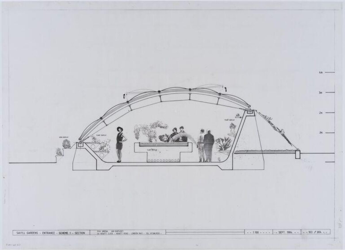 Savill Gardens Entrance Section Drawing