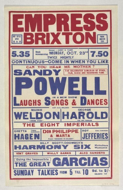 Empress Brixton Vintage Variety Show Poster