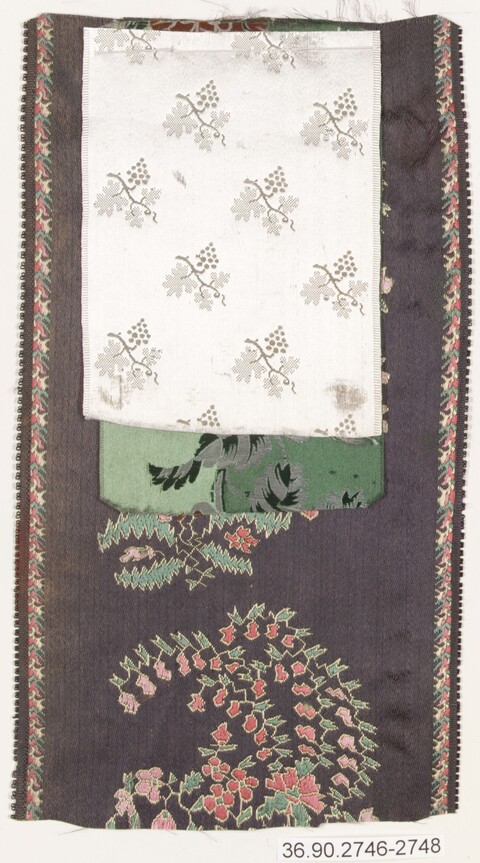 Antique Textile Fabric Swatch Samples