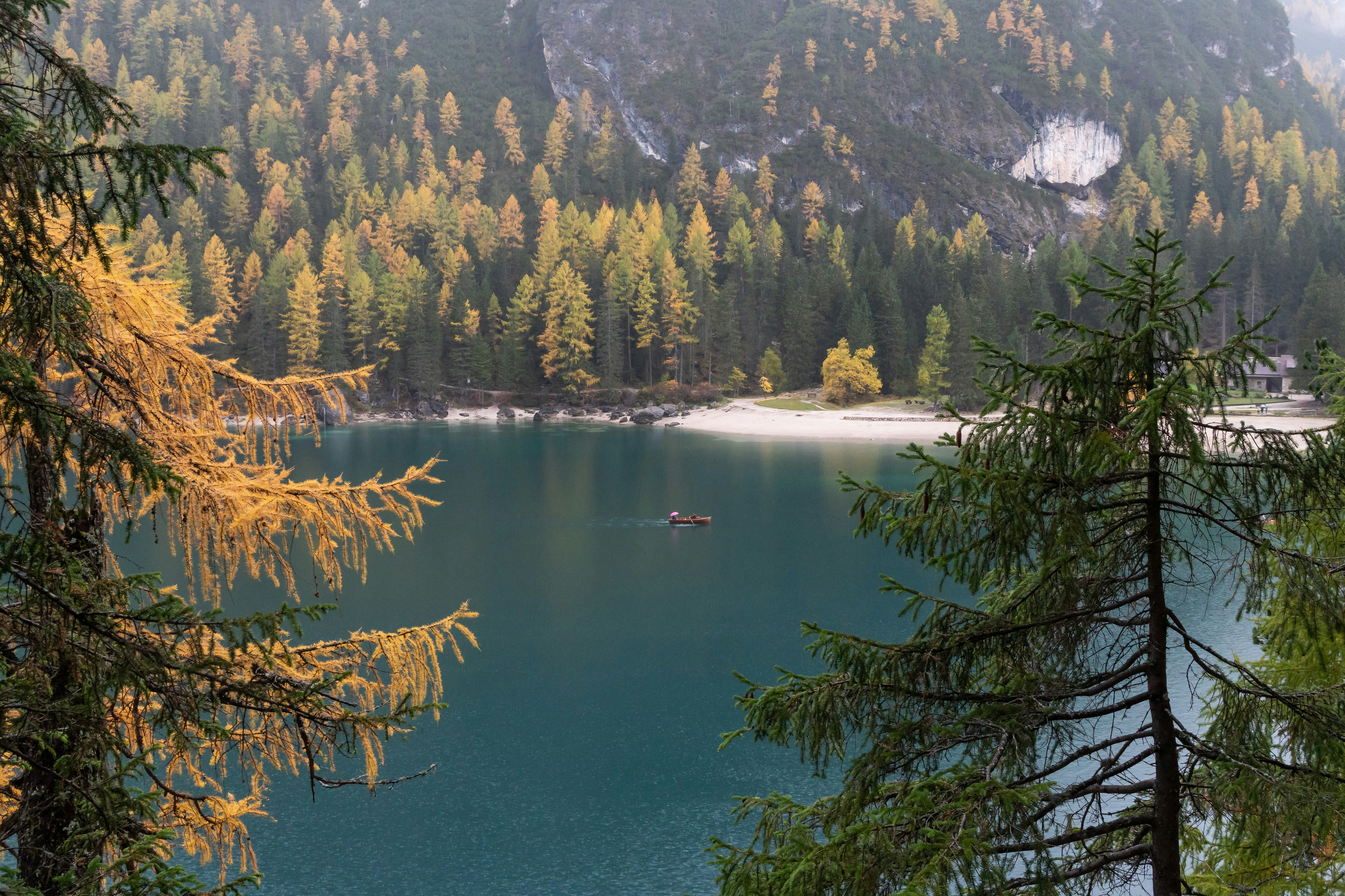 Autumn Mountain Lake View