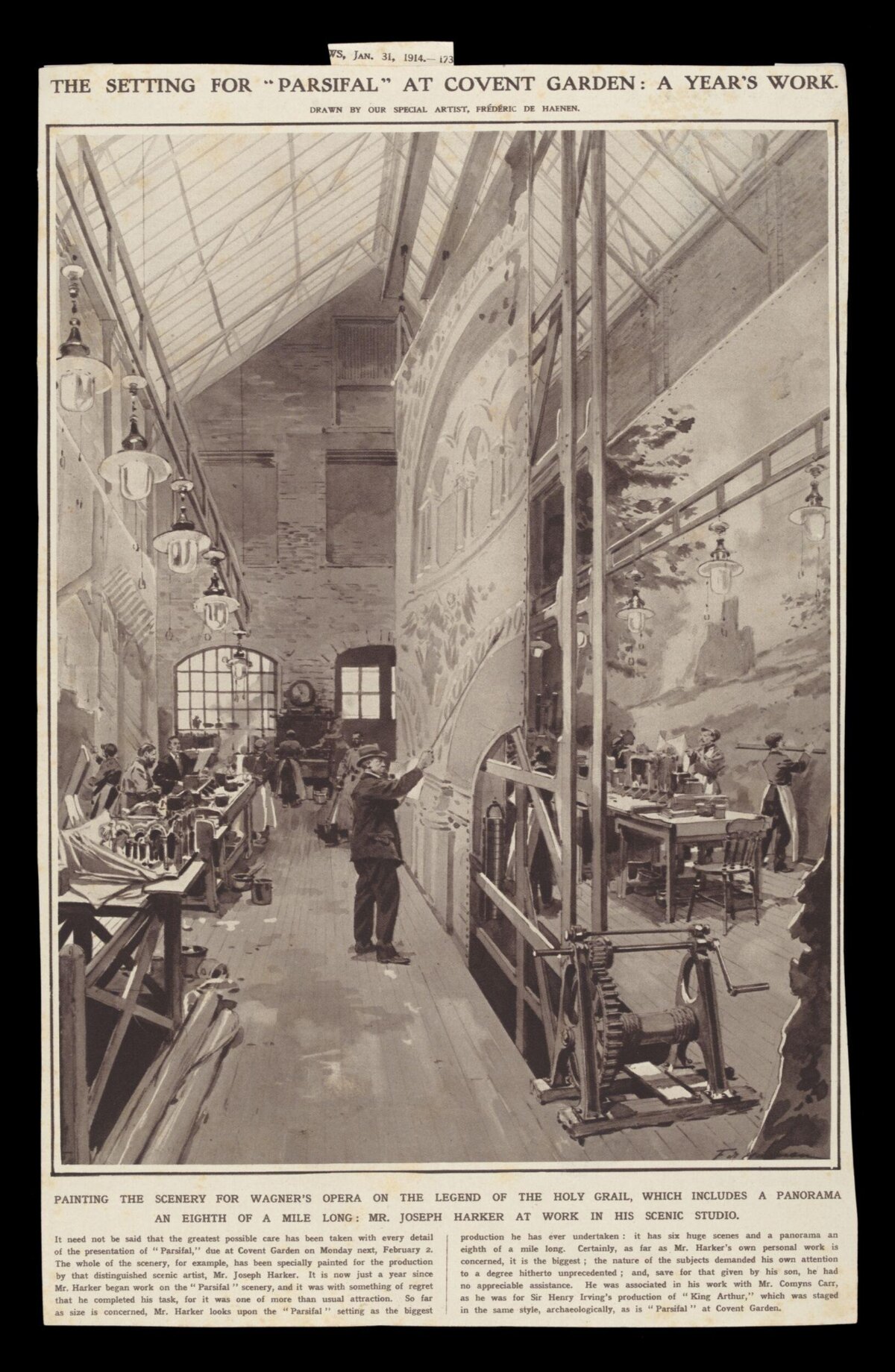 Painting Parsifal Opera Scenery