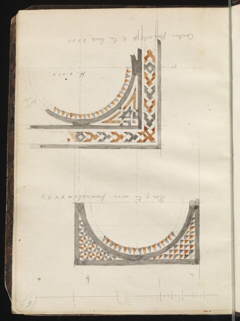 Two Architectural Ornament Sketches