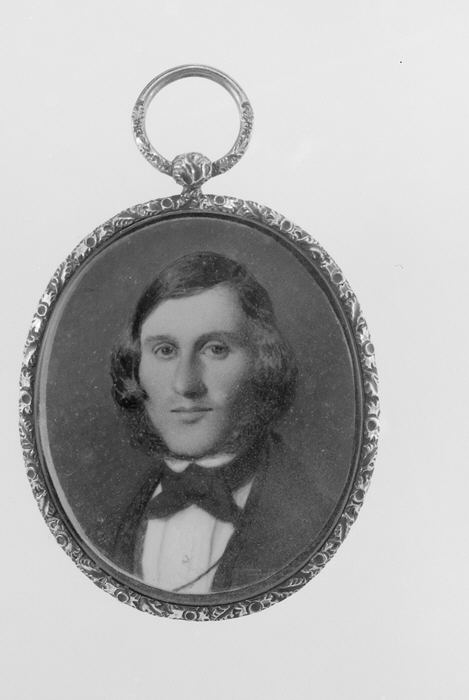 Man's Portrait in Ornate Locket