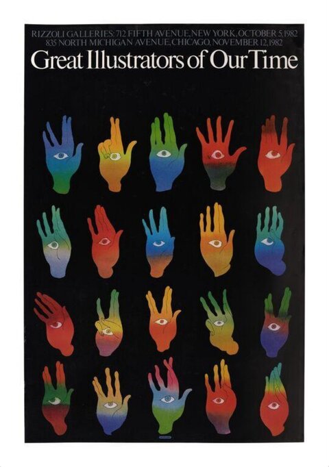 1982 Great Illustrators Exhibition Poster