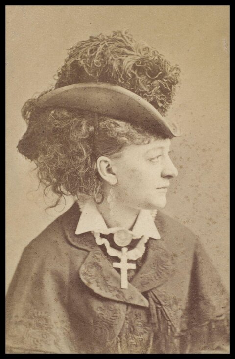Vintage Profile Portrait of a Woman