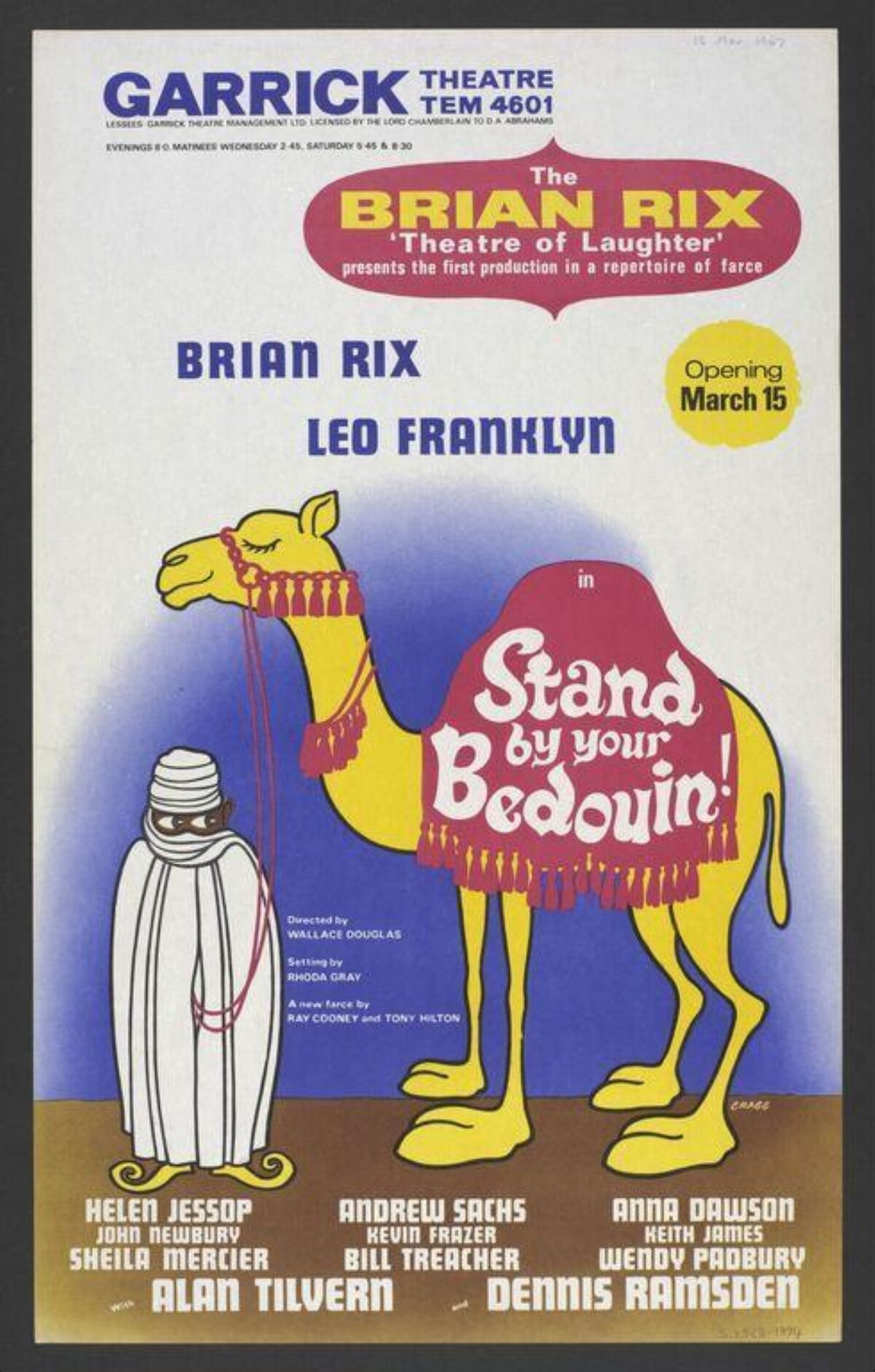 Vintage Stand By Your Bedouin Theatre Poster