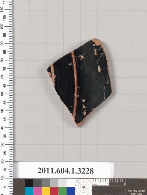 Ancient Black Glazed Pottery Shard