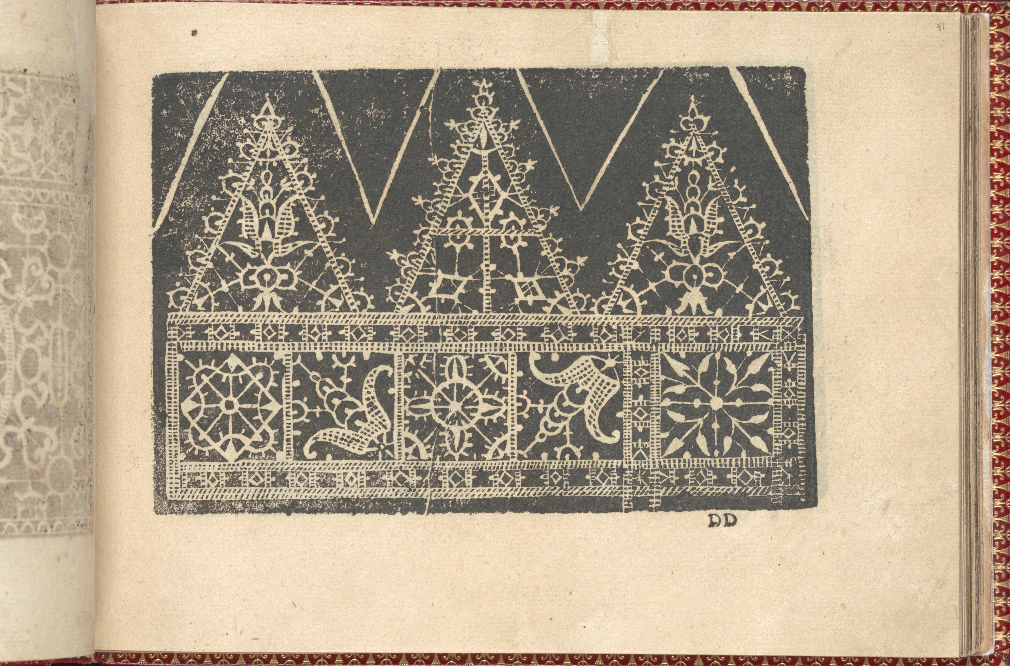Vintage Lace Pattern Print
