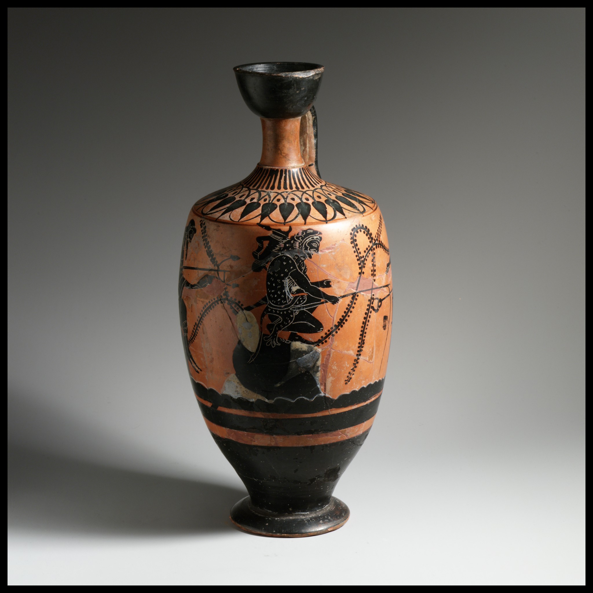 Ancient Greek Black-figure Terracotta Vase