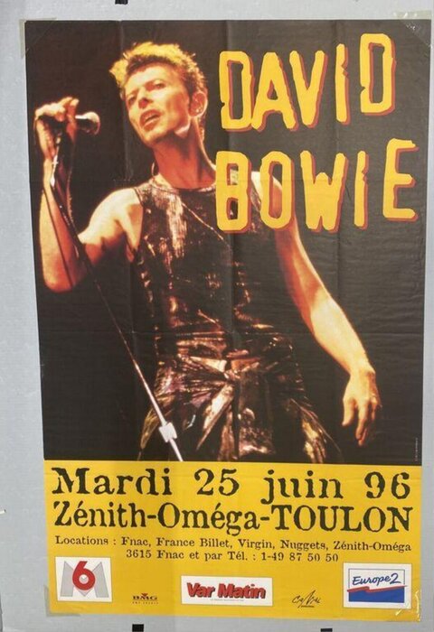 David Bowie 1996 Toulon Concert Poster