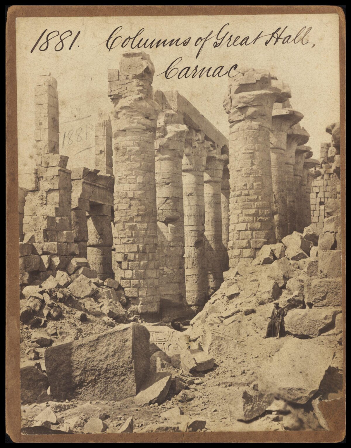 1881 Great Hall Columns at Karnak