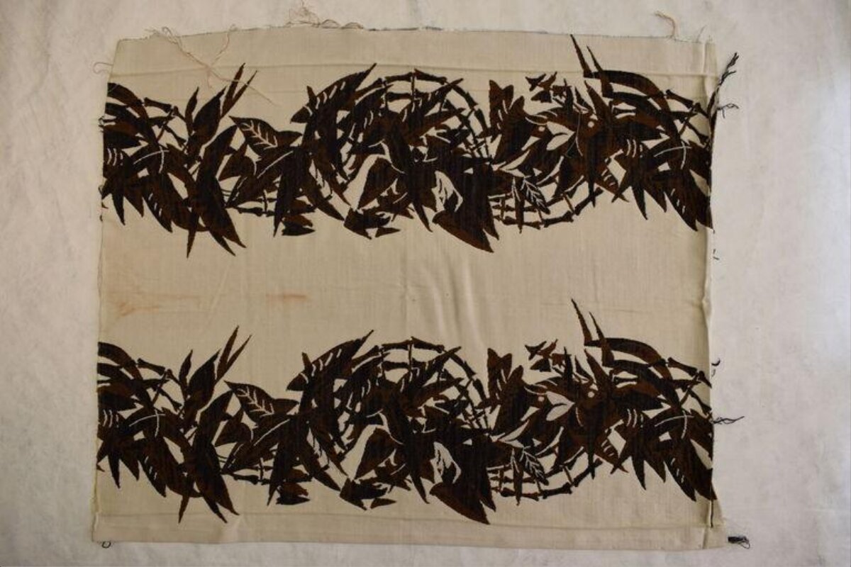 Brown Bamboo Pattern Textile