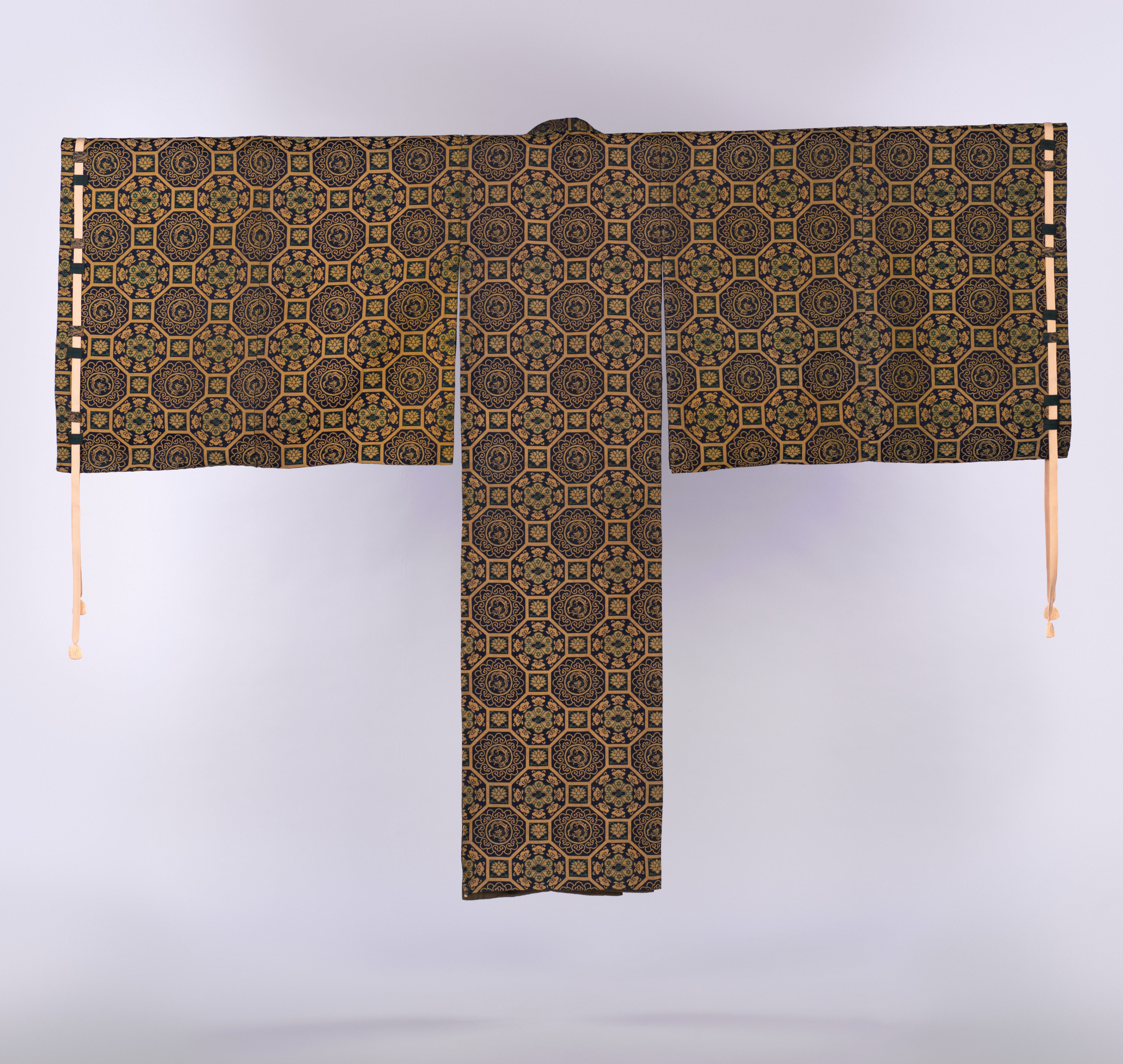 Traditional Patterned Japanese Ceremonial Robe
