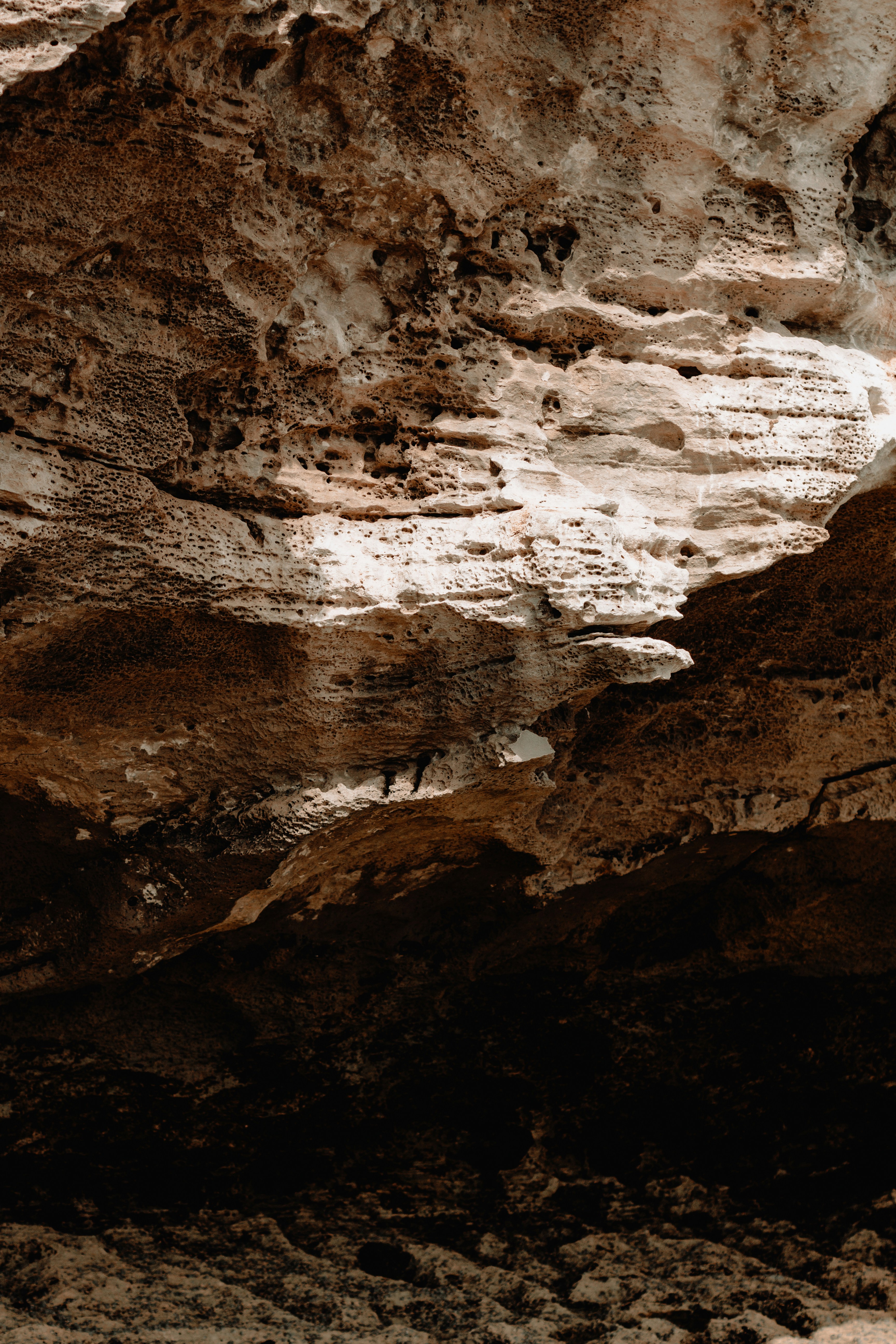 Textured Cave Rock Surface
