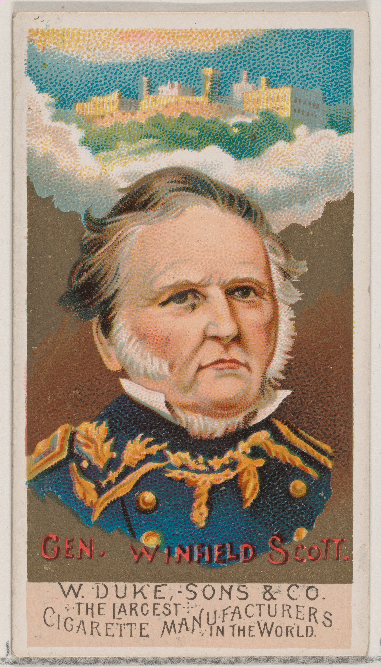 General Winfield Scott Vintage Cigarette Card
