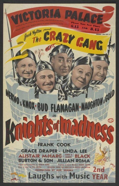 Vintage Knights of Madness Theatre Poster