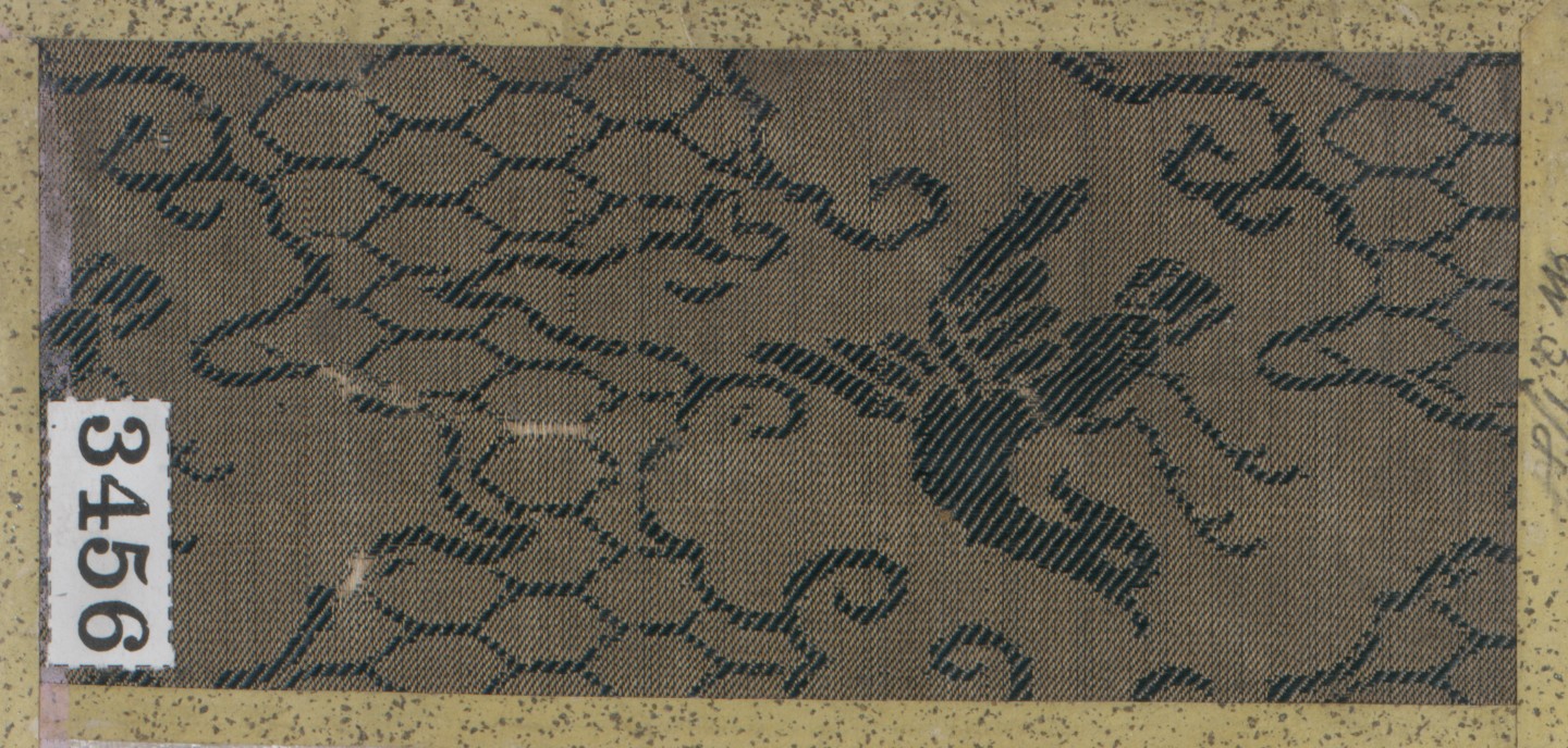 Vintage Scroll Pattern Fabric Swatch