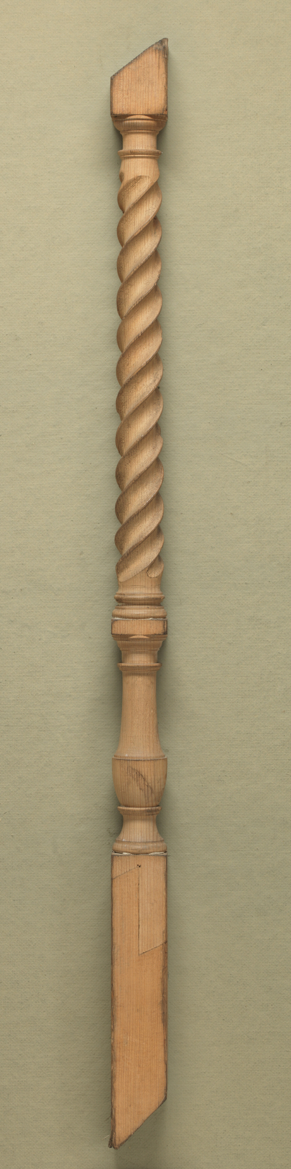 Carved Twisted Wooden Spindle