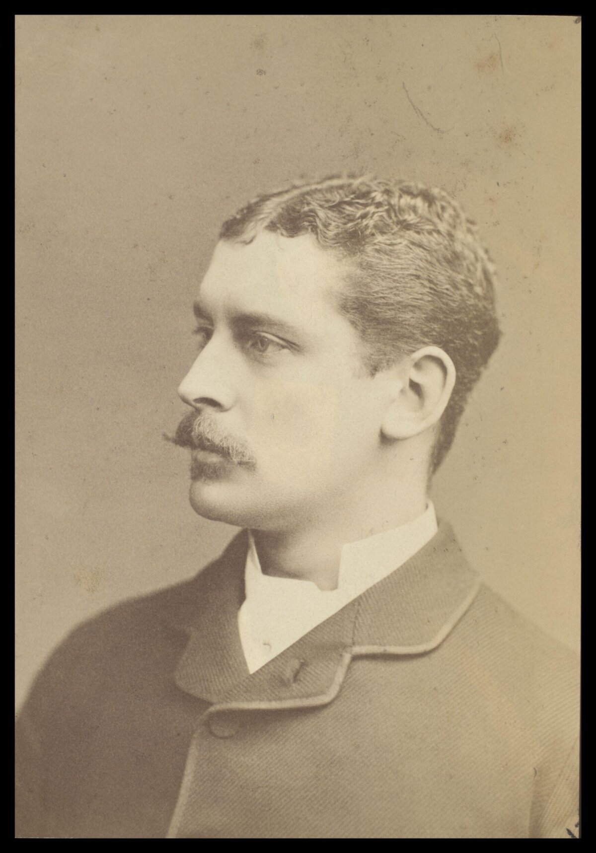 Vintage Portrait of Mustached Man