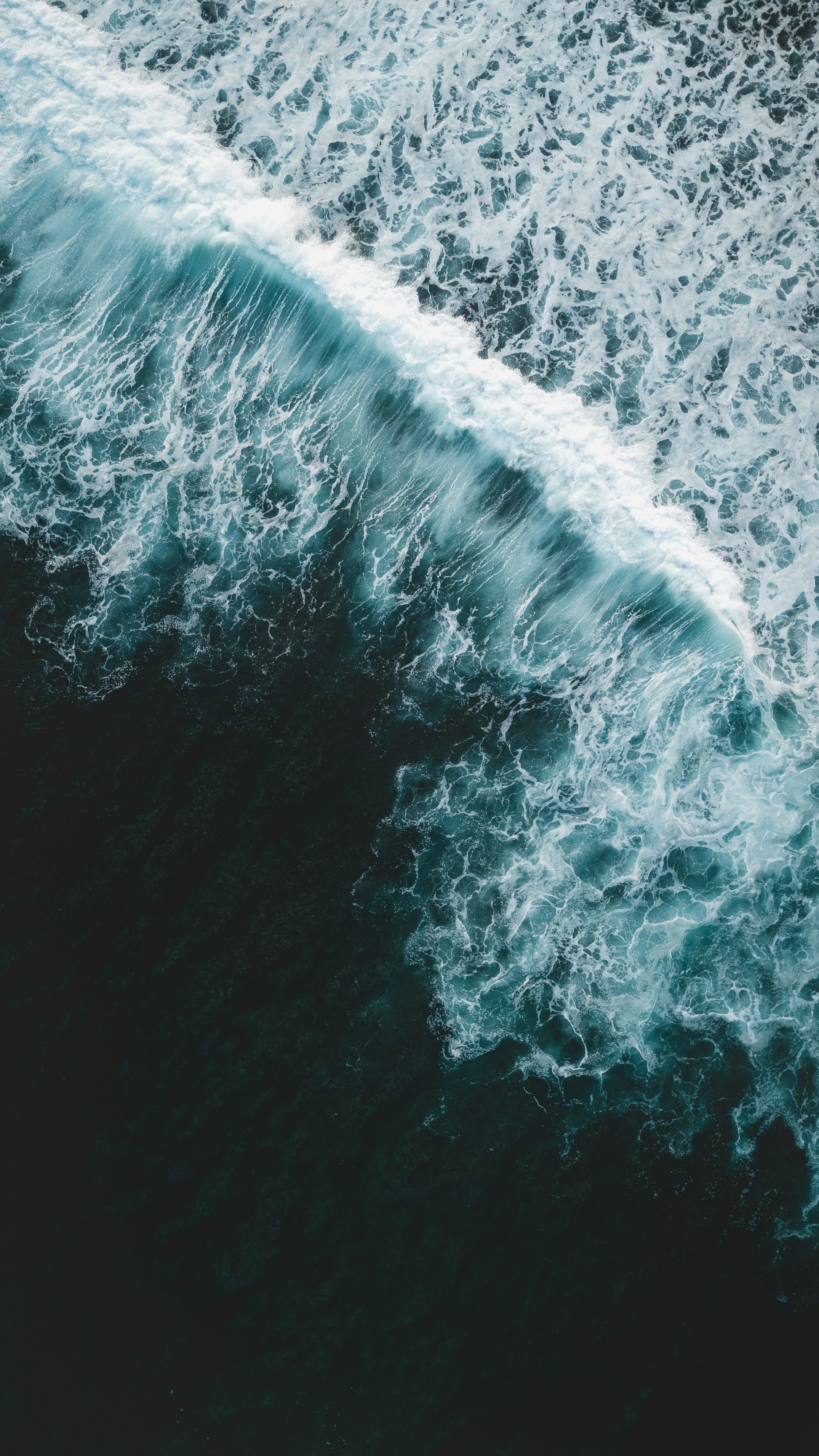 Aerial View of Ocean Wave