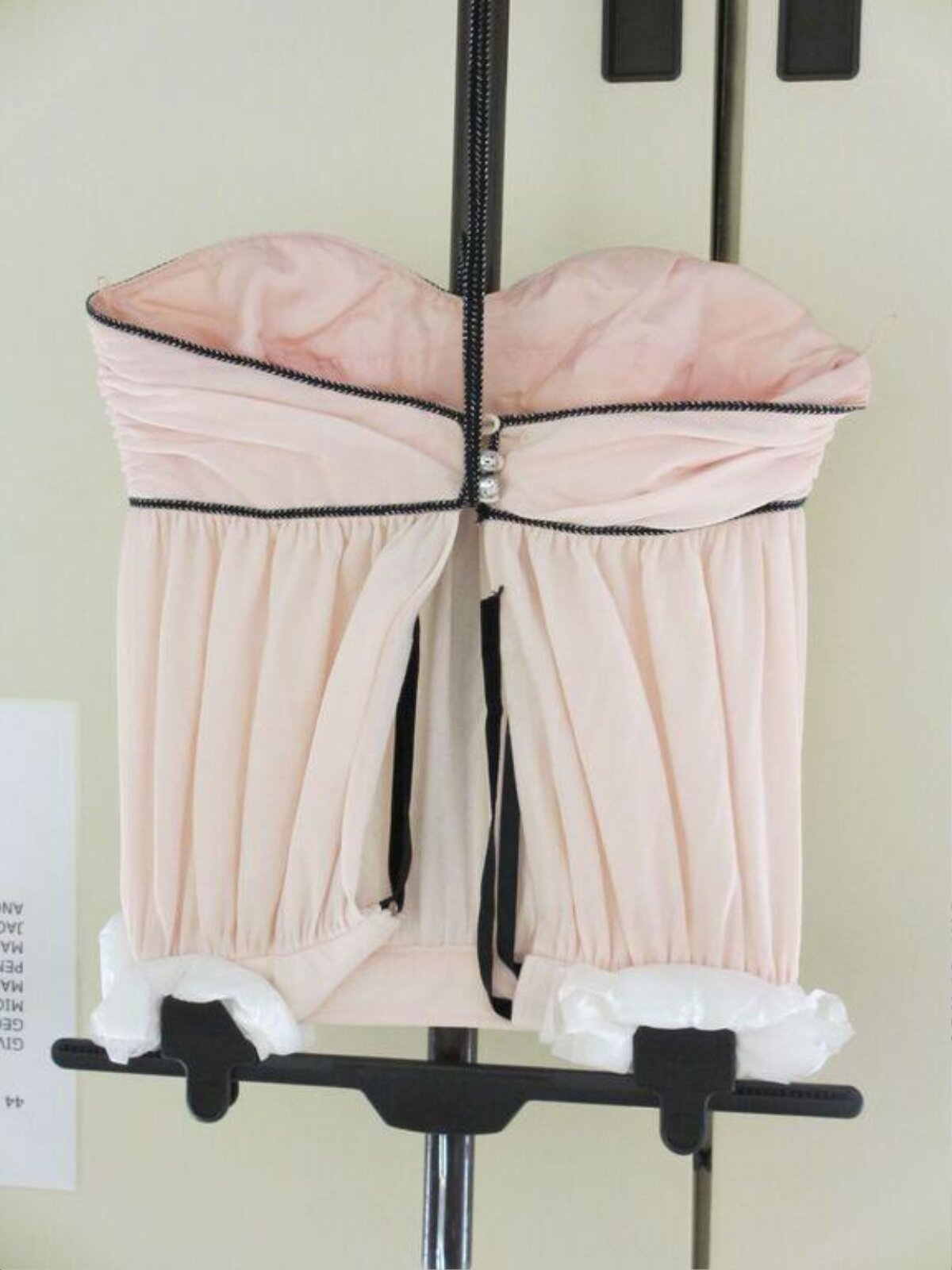 Light Pink Strapless Corset Top
