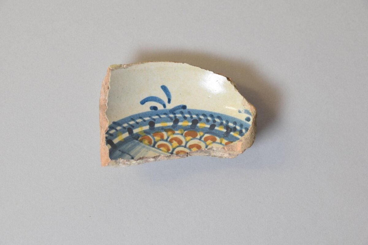 Fragment of Painted Ceramic Plate