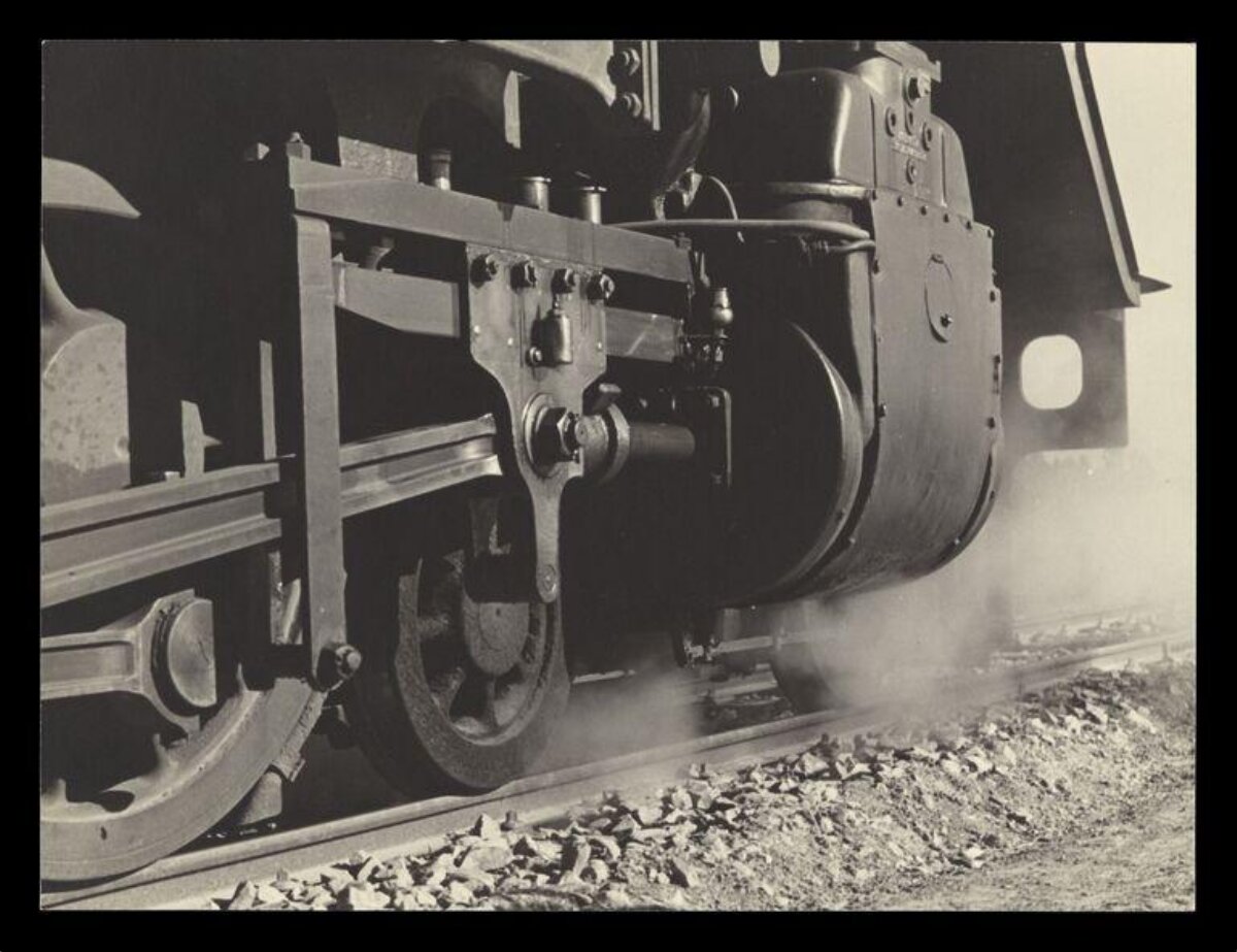 Steam Locomotive Driving Wheel Close-up