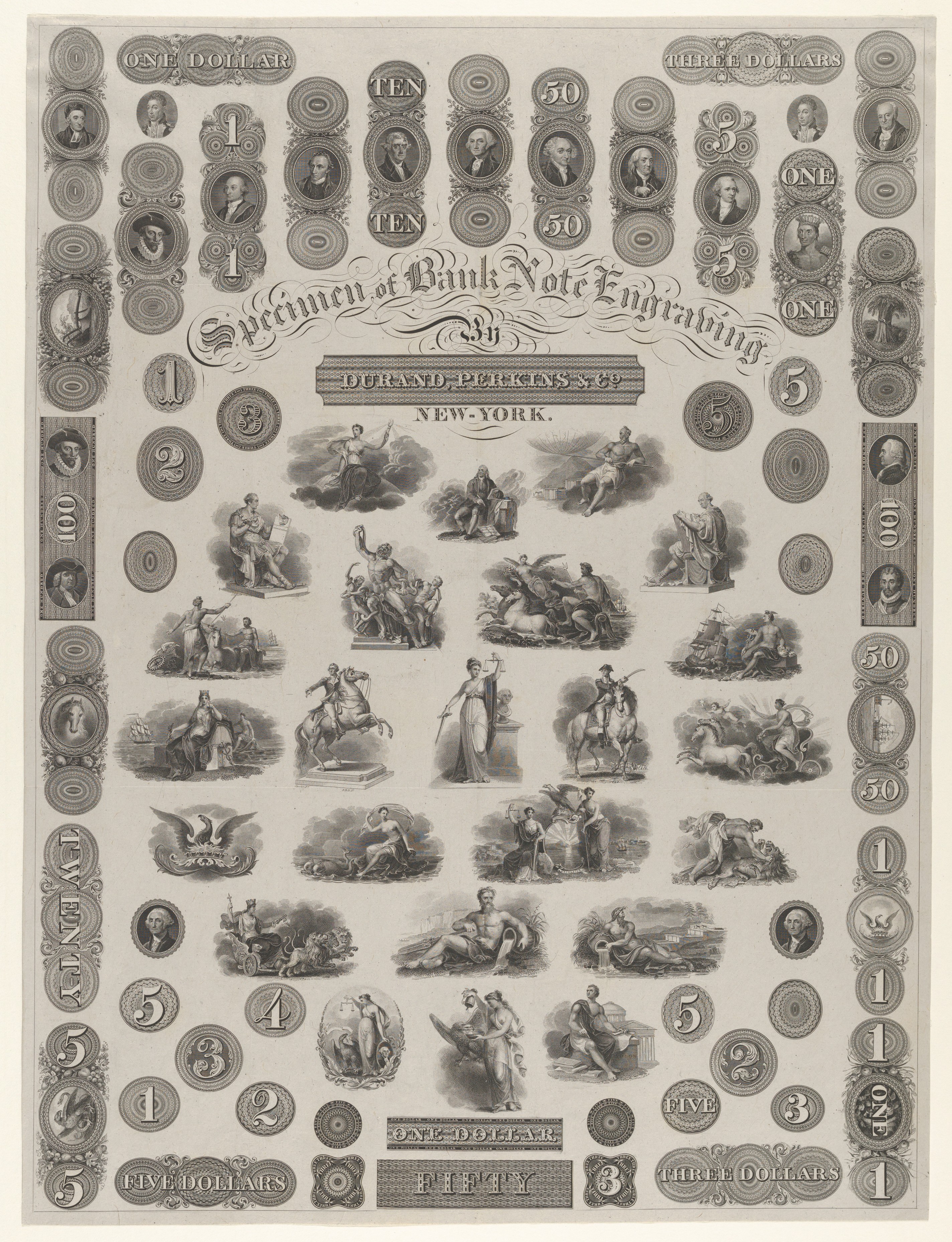 New York Bank Note Engraving Specimen