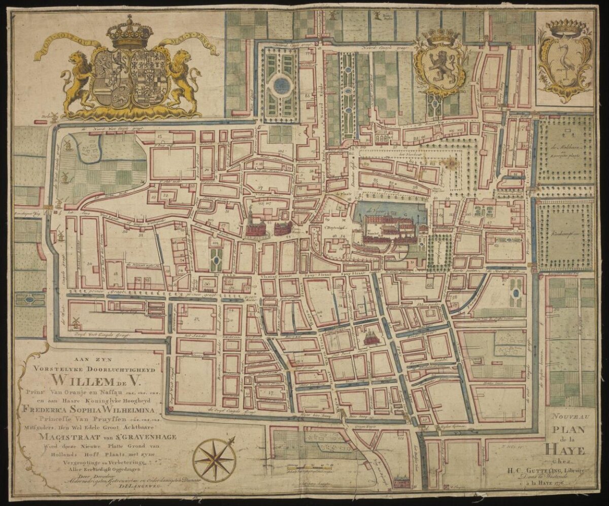 1776 Map of The Hague
