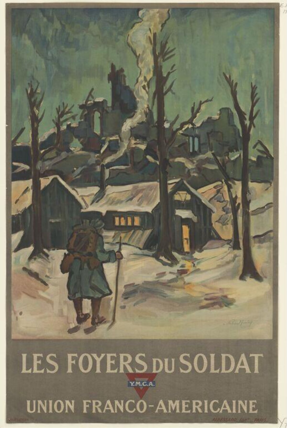 WWI YMCA Soldier Welfare Poster