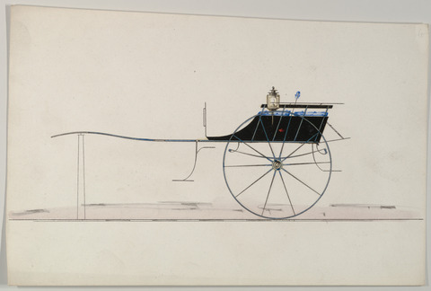 Hand-drawn Horse Carriage Design Sketch