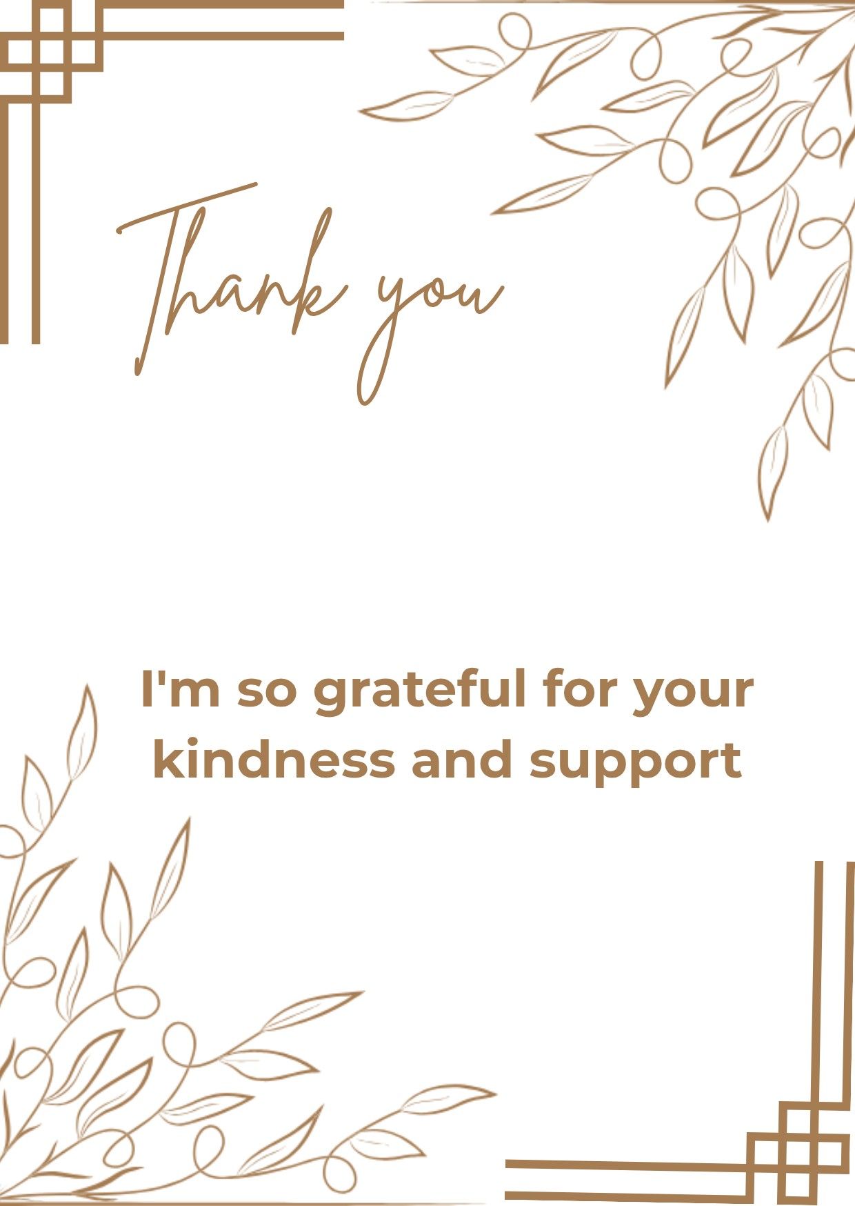 Thank You Gratitude Greeting Card